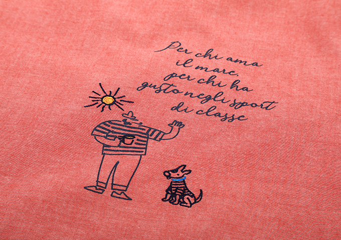 はな＊はな　0329 セール】 コード刺繍長袖Tシャツ（オフホワイト/ブラック/ブルー