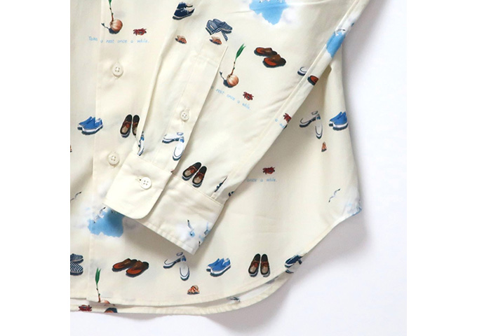 CLOFT/長袖プリントシャツ リゾート柄