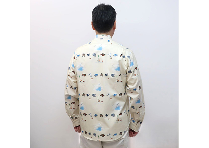 CLOFT/長袖プリントシャツ リゾート柄