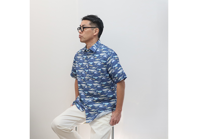 CLOFT／半袖シャツ　クジラ
