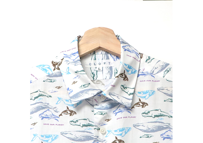 CLOFT／半袖シャツ　クジラ