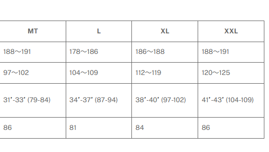 ギルメンズサイズ