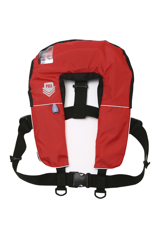 膨脹式救命胴衣 面映ゆかっ FN-80 エギング ボート 黒