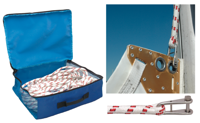 ヘッドセールハリヤード 2 本セット φ8mm　 青 / 白　青 / 白 167108E ヘッドセールハリヤード 2 本セット φ8mm 青 &frasl; 白 青 &frasl; 白 167108E